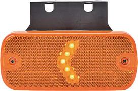 Gabaritinis žibintas LED, stačiakampė, 12-24 V, 105,4x45x11,8 mm, Kramp