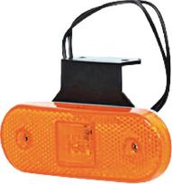 Gabaritinis žibintas LED, stačiakampė, 12-24 V, 113,5x40x26,5 mm, Kramp