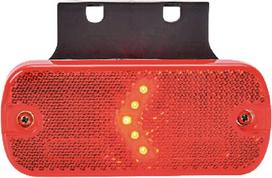 Gabaritinis žibintas LED, stačiakampė, 12-24 V, 105,4x45x11,8 mm, Kramp