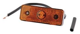 Gabaritinis žibintas LED, stačiakampė, 12/24V, oranžinė, tvirtinama varžtais, 104x32x40mm