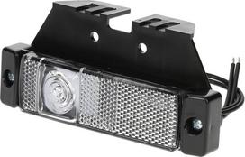 Gabaritinis žibintas LED, stačiakampė, 12-24V, 130x57x43mm, Kramp