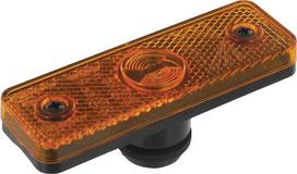 Gabaritinis žibintas LED, stačiakampė, 24 V, oranžinė, tvirtinama varžtais, Flatpoint by Aspöck