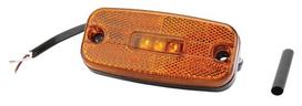 Gabaritinis žibintas LED, stačiakampė, 12-24 V, oranžinė, tvirtinama varžtais, 110x34x51 mm