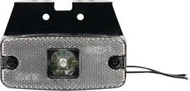 Gabaritinis žibintas LED, stačiakampė, 12/24V, skaidri, tvirtinama varžtais, 111x75mm, Waś