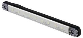 Gabaritinis žibintas LED, stačiakampė, 12/24V, balta, tvirtinama varžtais, 238x20mm, Waś