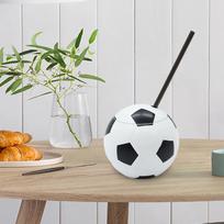 450 ml futbolo formos stiklinis butelis su dangteliu ir šiaudeliu šaltiems gėrimams, daugkartinis, sandarus, vakarėlio reikmenys 450ML