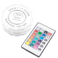 Panardinamas 10 LED spalvotas vandeniui atsparus šviestuvas RGB vazei, vestuvių vakarėliui, žuvų tanko dekoravimui