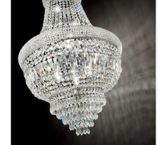Ideal Lux - Krištolinis sietynas ant grandinės DUBAI 10xE14/28W/230V diametras 52 cm chromas