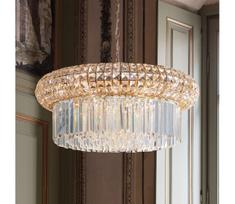 Ideal Lux - Krištolinis sietynas ant grandinės NABUCCO 16xE14/40W/230V diametras 70 cm auksas