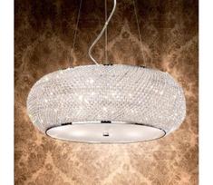 Ideal Lux - Krištolinis pakabinamas sietynas PASHA 6xE14/40W/230V diametras 40cm blizgus chromas