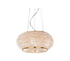 Ideal Lux - Krištolinis pakabinamas sietynas PASHA 6xE14/40W/230V diametras 40cm auksas