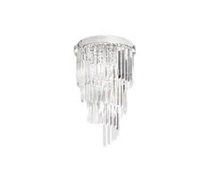 Ideal Lux-Tvirtinamas krištolinis sietynas CARLTON 8xE14/40W/230V diametras 40cm blizgus chromas