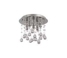 Ideal Lux-LED krištolinis lubinis šviestuvas MOONLIGHT 5xG9/3W/230V diametras 26 cm blizgus chromas