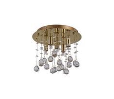 Ideal Lux - LED krištolinis lubinis šviestuvas MOONLIGHT 5xG9/3W/230V diametras 26 cm auksas
