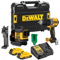 Įrankių rinkinys COMBO 18V DCK2095D2T (DCD805+LASER 3x360 DCLE34031) 2x2Ah, TSTAK, DCK2095D2T-QW DEWALT