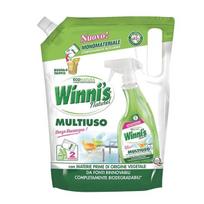 Ekologiškas kietų paviršių, langų ir stiklų valiklis WINNI'S 1000ml papildymas