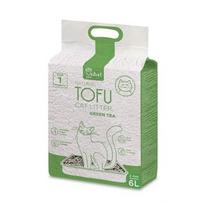 Velvet Paw Tofu kačių kraikas su žaliosios arbatos ekstraktu, 2 mm granulės, 6l x 6vnt