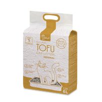 Velvet Paw Tofu kačių kraikas, originalus, 6vnt x 6 L