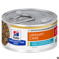Hill's PD Feline c/d Urinary Stress troškinys su tunu ir daržovėmis, 82g