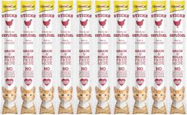 GimCat Sticks begrūdės lazdelės, su paukštiena (10 vnt)