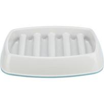 TRIXIE Lėto ėdimo dubenėlis, plast.-TPR, 0.25 l-21x14 cm, pilkas