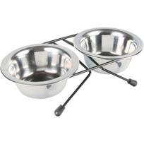 TRIXIE Dubenėlių kompl., nerūd. plienas-metalas, 2x0.2 l, 11 cm-24x6x14 cm