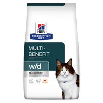 Hill's Prescription Diet w/d Feline - sausas maistas katėms linkusioms tukti - 3 Kg