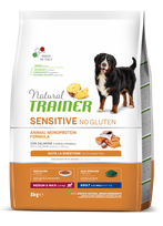 Trainer Natural ADULT DOG SENSITIVE NO GLUTEN M/M  su Lašiša - 3 Kg