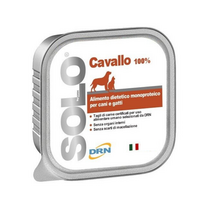 Solo konservai šunims ir katėms "Cavallo" su arkliena - 300g