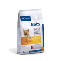 Virbac sausas maistas šuniukams Baby Dog Small & Toy – jauniems (iki 10 mėn.) mažų ir nykštukinių veislių šuniukams - 3 Kg