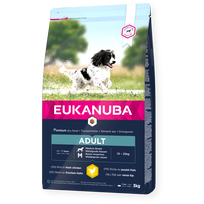 Eukanuba Base  Adult sausas pašaras vidutinių veislių šunims su vištiena, M - 15 Kg