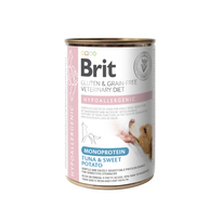 BRIT GF VETERINARY DIETS Hypoallergenic Monoprotein konservai šunims su tunu 400 g