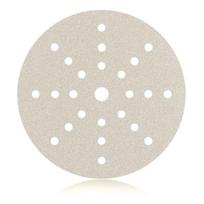 Šlifavimo popieriaus diskeliai SMIRDEX 510 White Line, 225 mm, 24+1, su veliūru : grudetumas - 180