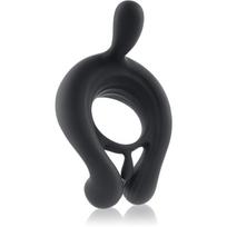 Playboy Toys Pleasure Triple Play Black varpos žiedas vibracinis 1 vnt.