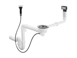 Hansgrohe D16-11 virtuvės plautuvės sifonas su išleidimo reguliavimu, baltas, HG43937000