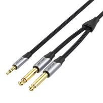 Kabelio mini jack 3,5 mm į 2x jack 6,5 mm Vention, AUDVNTBARHG