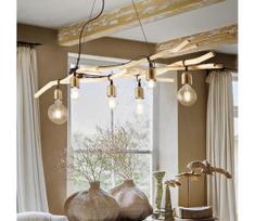 Ideal Lux - Pakabinamas sietynas DRIFTWOOD 6xE27/60W/230V gvajavos