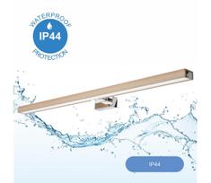 Brilagi-LED vonios veidrodžio apšvietimas WOODY MIRROR LED/15W/230V IP44 ąžuolas/chromas