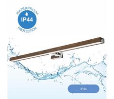 Brilagi-LED vonios veidrodžio apšvietimas WOODY MIRROR LED/15W/230V IP44 ąžuolas/chromas