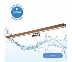 Brilagi-LED vonios veidrodžio apšvietimas WOODY MIRROR LED/15W/230V IP44 ąžuolas/chromas