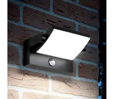 Ideal Lux -LED Lauko sieninis šviestuvas su jutikliu SWIPE LED/21W/230V CRI 90 IP54 juoda