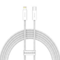 Kabelis USB C - Lightning BASEUS CALD000102 (2.0m, 20W, baltas, pintas)