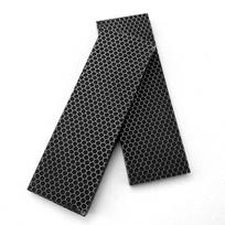 1piece 120x40x8mm C-Tek Resin Material for DIY Knife Handle Material Plate Snake Grain Honeycomb Pattern Knife Handle Patch Material Black 120X40X8MM