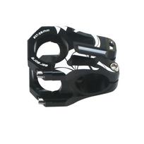 MTB vairo kotai – itin trumpi 31,8/35 mm lengvi aliuminio lydinio dviračių priedai Black