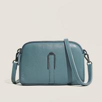 Luxury genuine leather crossbody bag for women monochromatic feminine shoulder bag