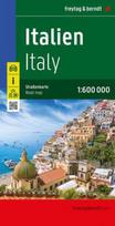 Italien, Straßenkarte 1:600.000, freytag & berndt: Mit Infos, Innenstadtpläne