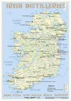 Whiskey Distilleries Ireland - Tasting Map: The Whisky Landscape in Overview