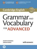 Grammar and Vocabulary for Advanced: Book with answers and audio download