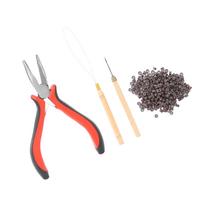Plaukų priauginimo rinkinys Plier Pulling Hook Adata Prailginimo karoliukai įrankių rinkinys plaukams priauginti(3# replės 2