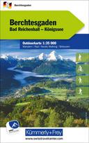 Berchtesgaden Nr. 08 Outdoorkarte Deutschland 1:35 000: Bad Reichenhall, Königssee, water resistant, free Download mit HKF Outdoor App